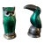 1950s Mid-Century Modern David Andersen Norwegian Sterling Silver & Enamel Owl&bird Salt and Pepper Shakers, Pair For Sale