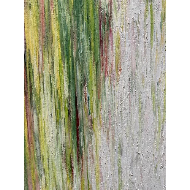 2010s "Dreamers" Contemporary Abstract Expressionist Square Oil Painting by Monica Shulman For Sale - Image 5 of 8