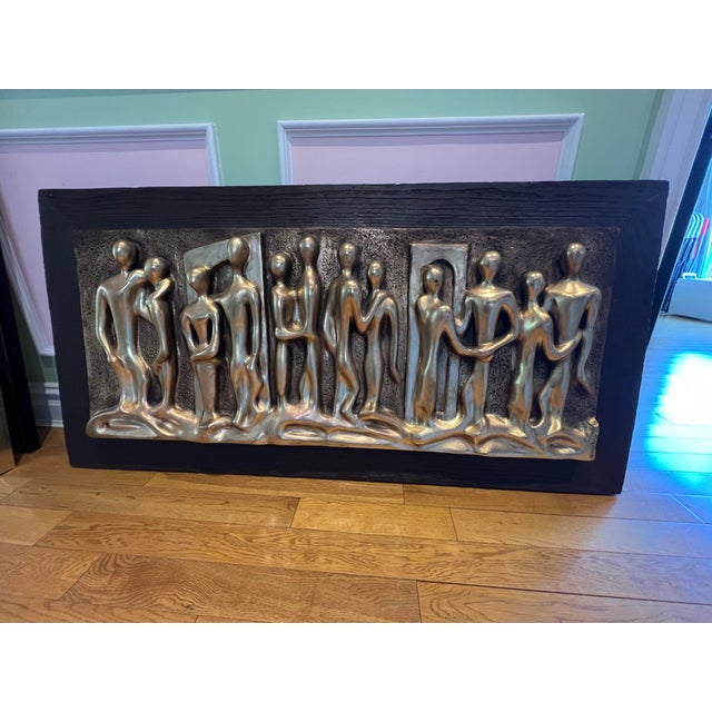 1970 Brutalist Mid Century Wall Hanging by Espada For Sale - Image 4 of 8