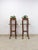 This charming pair of vintage French Provincial planter box stands are a elegant and versatile decorative find. The ornate...