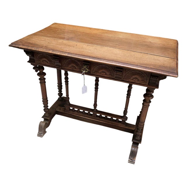 Renaissance Style Desk in Walnut For Sale