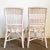 1980s Boho Chic White Washed Wicker Rattan Side Chairs - a Pair For Sale - Image 5 of 10