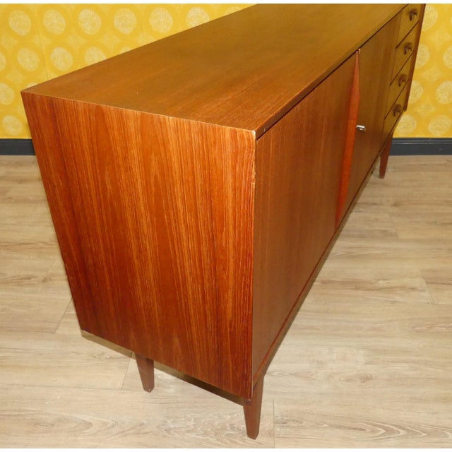 Brown Mid-Century Modern Teak Sideboard, 1960s For Sale - Image 8 of 16