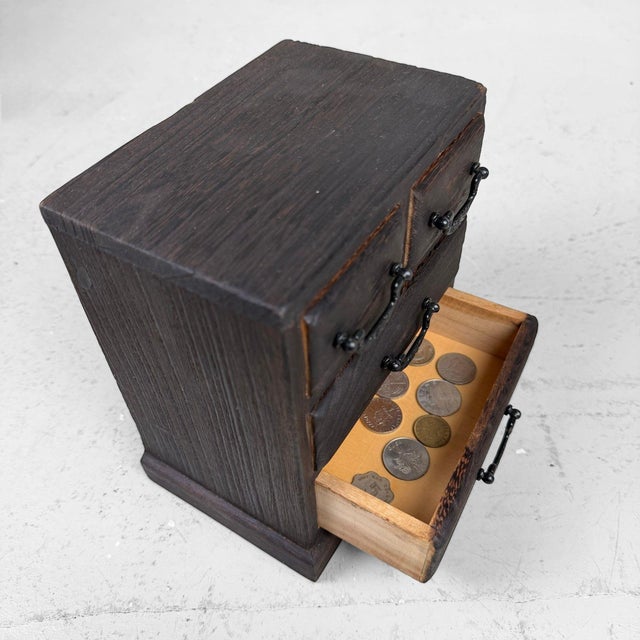 Small Vintage Japanese Ko-Dansu Drawer Cabinet, 1970s For Sale - Image 6 of 9