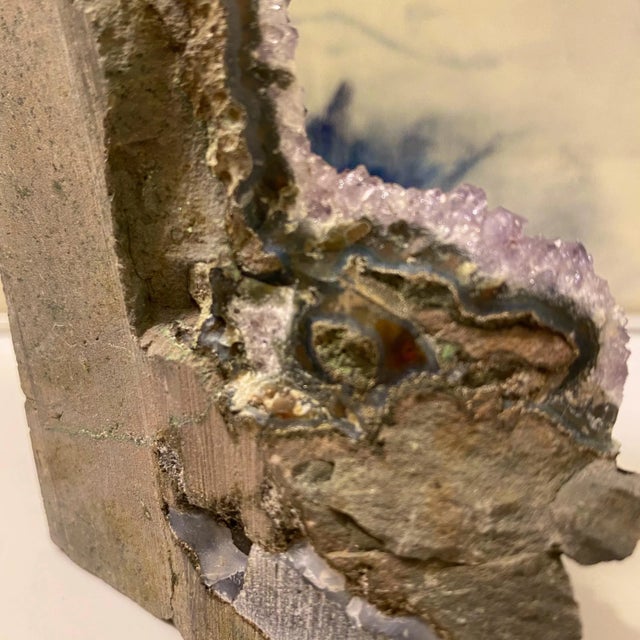 Rough Cut Amethyst Geode Tower For Sale - Image 10 of 12