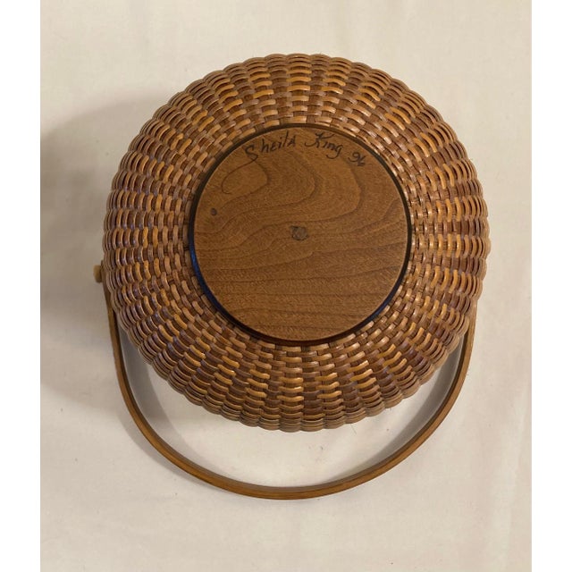 Vintage Nantucket Lighthouse Basket (Signed) For Sale In Detroit - Image 6 of 13