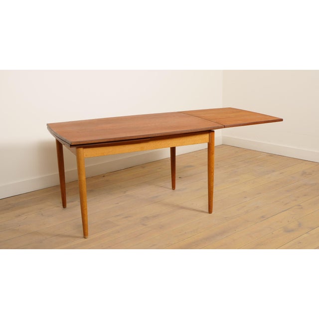 Danish Extending Dining Table in Teak, 1960s For Sale - Image 6 of 14