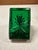 Late 18th Century Antique French Empire Style Emerald Green Glass & Gilt Inkwell For Sale - Image 5 of 10