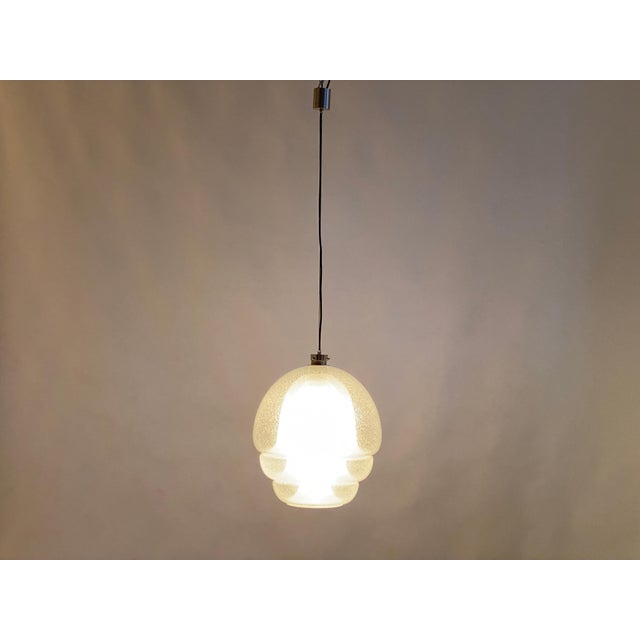 LS 134 Medusa Glass Hanging Lamp attributed to Carlo Nason for Mazzega, 1960s For Sale - Image 9 of 15
