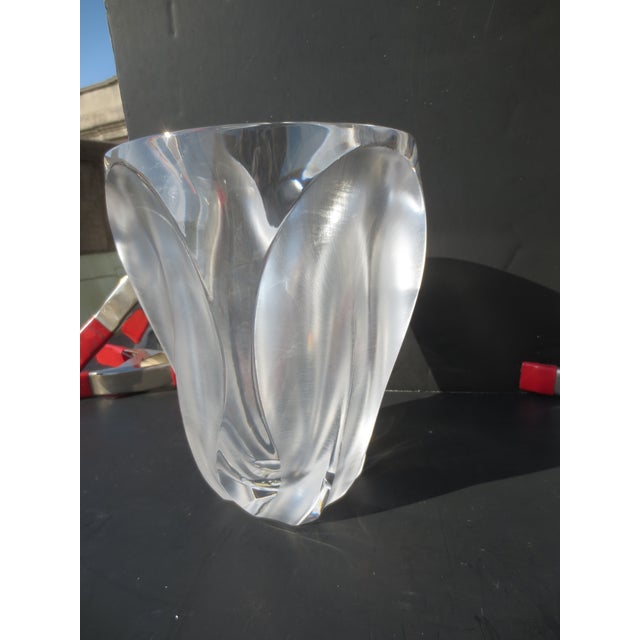 Lalique Ingrid Crystal Vase by Lalique Circa 70s' For Sale - Image 4 of 6