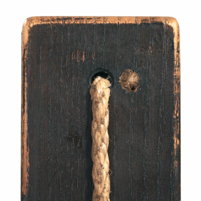 Brown Set of Vintage Brutalist Chairs in Hideleather and Wood For Sale - Image 8 of 18