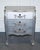 Baroque French Grey Silver 3 Drawer Bedside Tables, Set of 2 For Sale - Image 6 of 14
