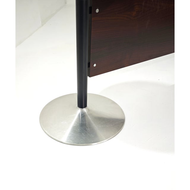 1970s Vintage Conference Table in Wood and Steel, 1970s For Sale - Image 5 of 18