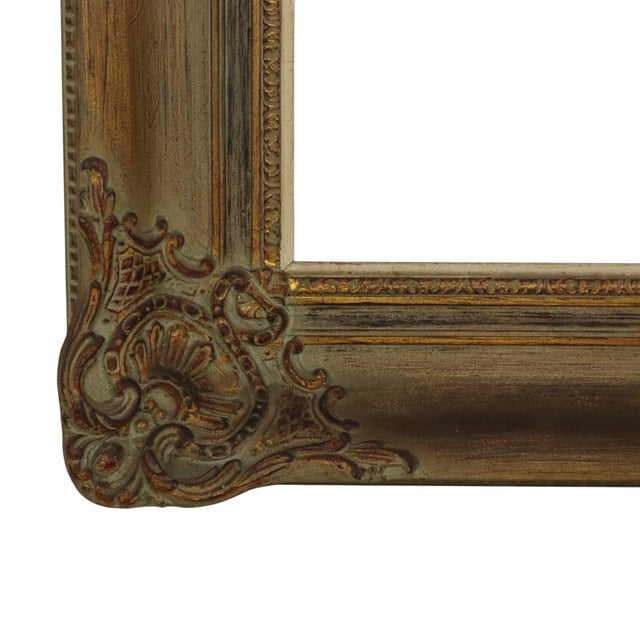 Wood Large Baroque-Style Gilt Wooden Frame For Sale - Image 7 of 17