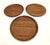 Kay Bojesen Mid 20th Century Teak Bentwood Appetizer Plates or Trinket Dishes, Set of 3 For Sale - Image 4 of 10