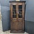 Late 20th Century English Oak Glass Top Doors With Paneled Bottom Doors Corner Cupboard For Sale - Image 12 of 16