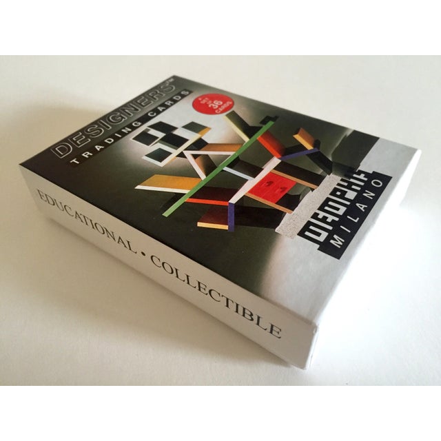 Contemporary Vintage Memphis Milano Post Modern Designer Collector's Trading Cards Boxed Set For Sale - Image 3 of 12