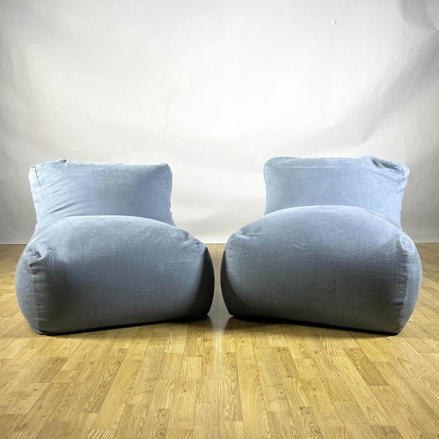 Milano Indoor Armchairs in Turquoise Linen from Trimer, Set of 2 For Sale - Image 9 of 9