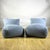 Milano Indoor Armchairs in Turquoise Linen from Trimer, Set of 2 For Sale - Image 9 of 9