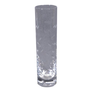 Vintage Baccarat “Grain De Riz" Cut Crystal Bud Vase, France, 1970s For Sale