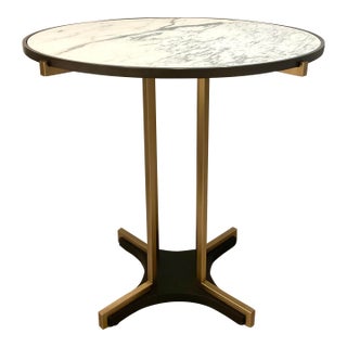 Revelation Carrara Marble Resplendent Center/Bistro Table For Sale