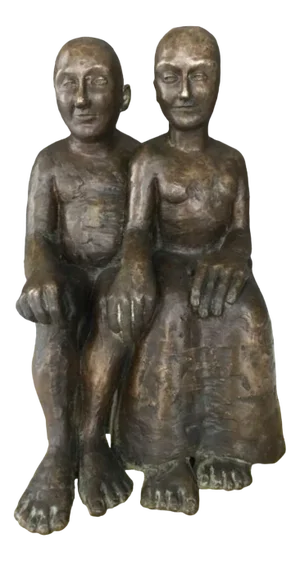 K.P., Figurative Sculpture, 1991, Bronze