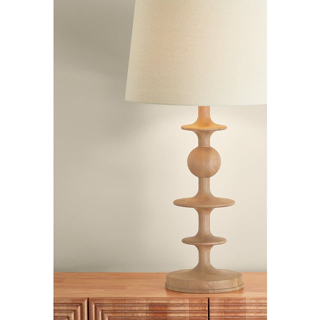 Hudson Valley Lighting Hudson Valley Lighting Jefferson Heights 15 in. 1 Light Table Lamp in Aged Brass Finish For Sale - Image 4 of 11