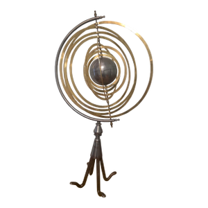 Late 19th Century Copernican Armillary Sphere Brass and Steel