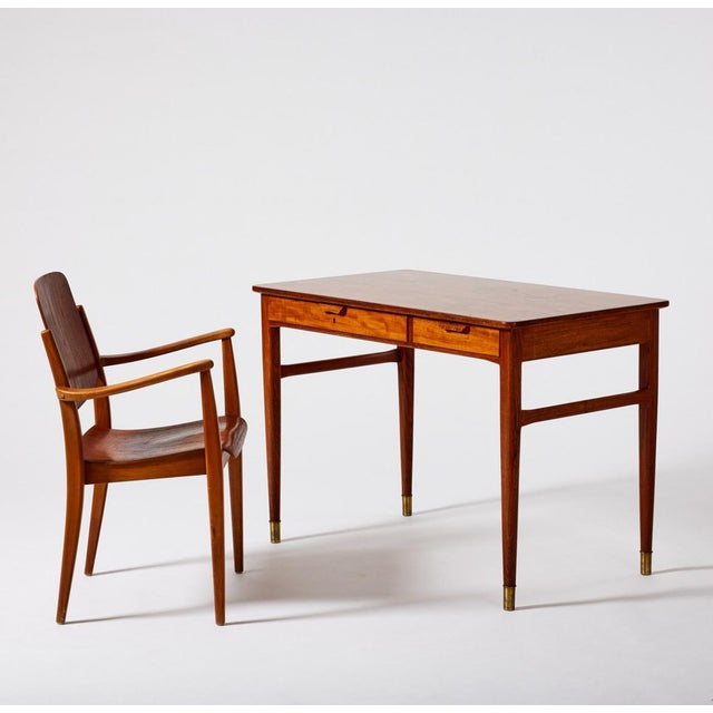 Desk by Axel Larson for Förenade Möbelfabrikerna, Bodafors, Gothenburg, 1950s For Sale - Image 6 of 7