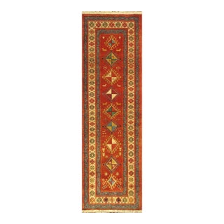 Pasargad Home Shirvan Rust Wool Area Rug, 3' 7'' X 12' 0'' For Sale
