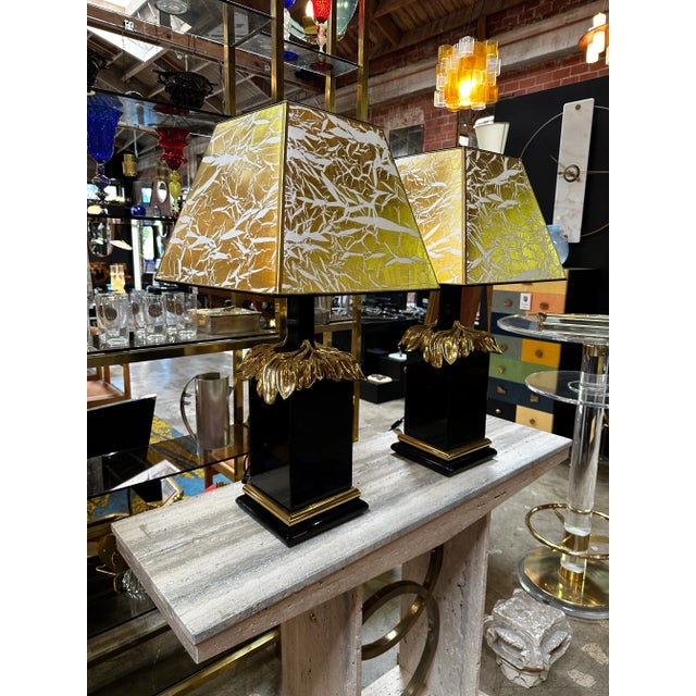 Pair of 1980s Art Deco Italian Table Lamps For Sale - Image 4 of 10