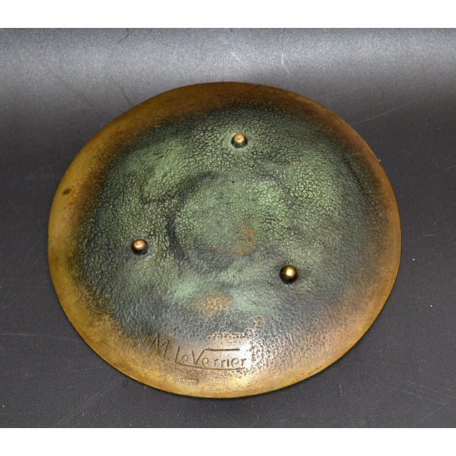 Original Max Le Verrier Art Deco Bronze Catchall, Bowl, Videpoche France 1930 For Sale - Image 9 of 13