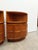 Wood Pair of Vintage Mid Century Modern Teak Low Corner Cabinets by Nathan For Sale - Image 7 of 9