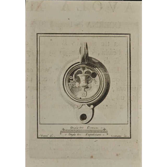 Niccolò Cesarano, Still Life, Etching, 18th Century For Sale