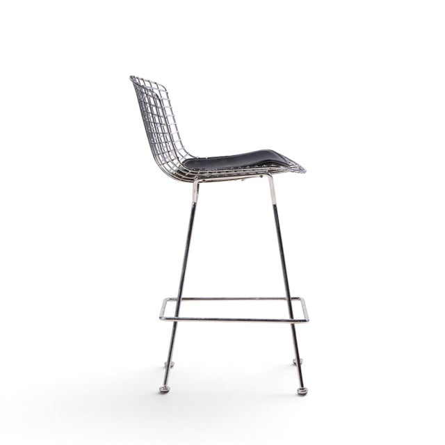 Harry Bertoia for Knoll Mid Century Chrome Bar Stools - Set of 4 For Sale - Image 11 of 13