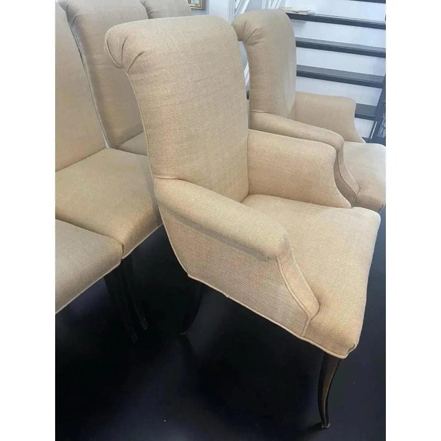Quality Vintage Upholstered Dining Chairs by Bernhardt- Set of 6 For Sale In Chicago - Image 6 of 9