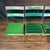 1920s Weathered Green Bistro Chairs With Original Paint For Sale - Image 5 of 12