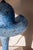 1980s Pâte De Verre Mushroom Table Lamp in Blue-Speckled Glass, France, 1980s For Sale - Image 5 of 9