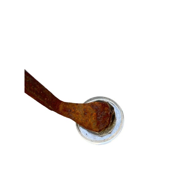 Early 20th Century Hand-Forged Wrought Iron Tall Garden Plant Stand/Jardinières For Sale - Image 9 of 10