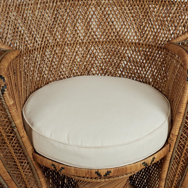 Vintage Anglo Indian Wicker Peacock Chair For Sale - Image 10 of 14
