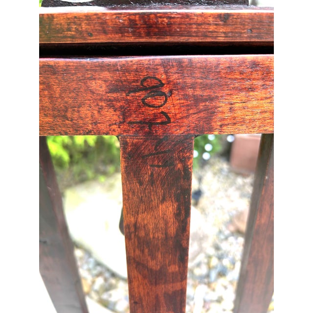 Large, Floor-Standing, Antique, Mahogany, Rococo-Revival, Adjustable, Hand-Carved Easel, 1890’s For Sale - Image 11 of 11