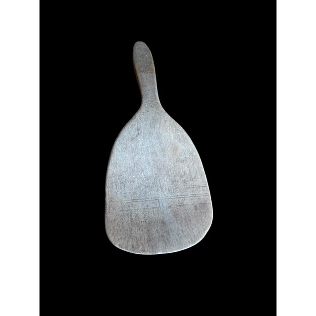 Wood Pair of Early 20th Century Primitive Wooden Kitchen Utensils Paddle Pestle For Sale - Image 7 of 13
