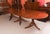 Brown Regency Revival Triple Pillar Dining Table For Sale - Image 8 of 14