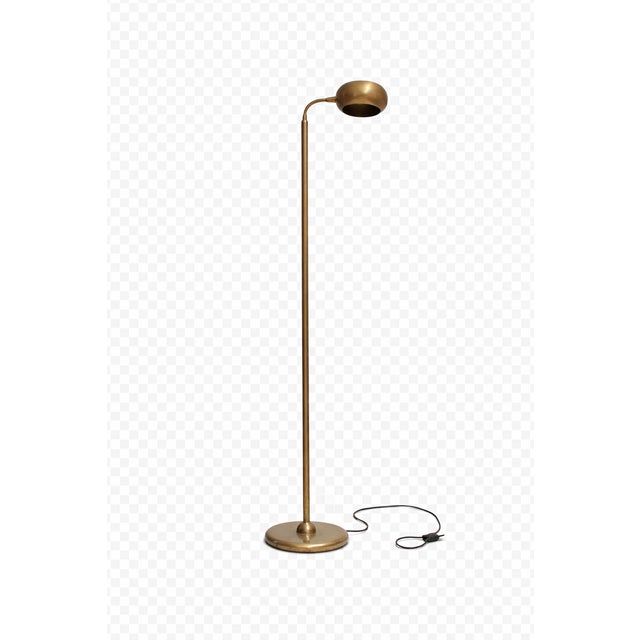 Gold Italian Floor Lamp in Brass For Sale - Image 8 of 8