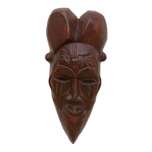 Polished Wood Tribal Wall Art