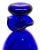 Magnificent rich cobalt blue hand blown glass container. Complete with a matching stopper. Hard to find this wonderful...