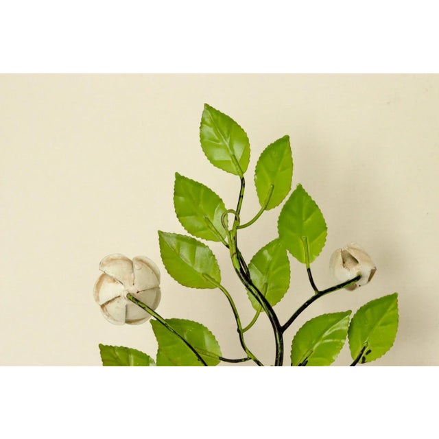 Mid-Century Modern Vintage Green Metal Wall Sconce, Set of 2 For Sale - Image 3 of 11