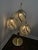 1980s 1970s/80s Art Deco Revival Brass and Glass Rods Floor Table Lamp For Sale - Image 5 of 11