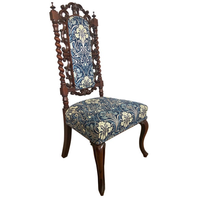 19th Century Carved Mahogany Side Chair For Sale - Image 11 of 11