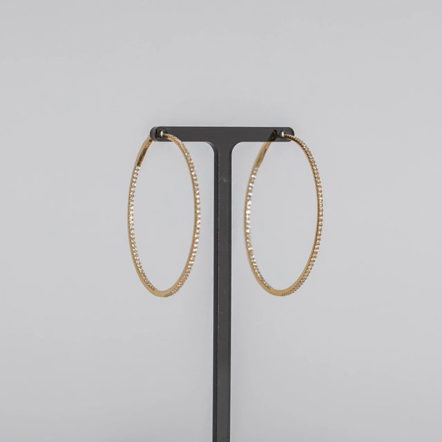 Rocks With Soul Rocks With Soul The Perfect Diamond Hoop - 2 Pieces For Sale - Image 4 of 5